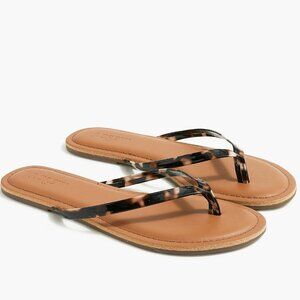 J. Crew Easy Summer Flip-Flops in Tortoise Shell